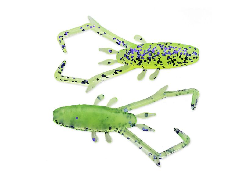 Reins-Delta Shrimp | 2" (5,2 cm)-5cm-Purple Chartreuse (BA-Edition)-De Goeie Vangst