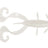 Reins-G-Tail Twin Grub 3"-7.5 cm (3 inch)-Pearl White-Hengelsport De Goeie Vangst