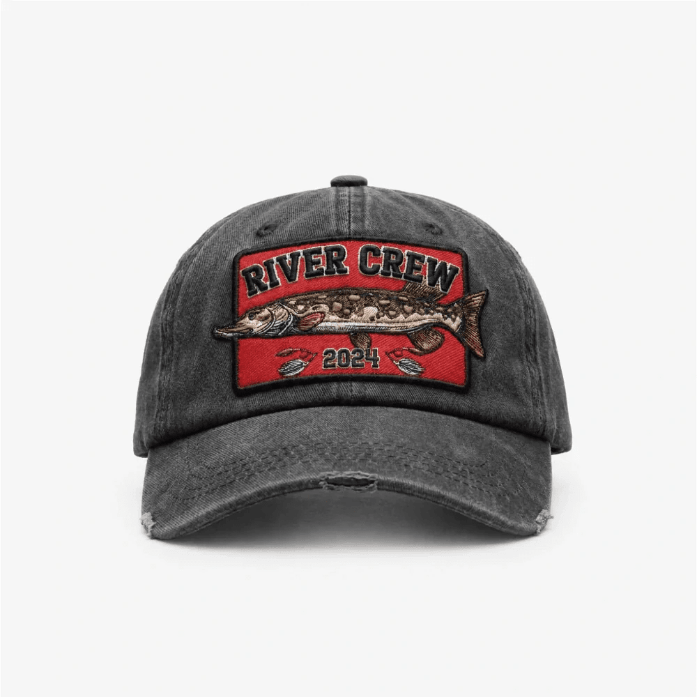 River Crew-Snoek Visserspet Grijs -RCSPG- Hengelsport De Goeie Vangst