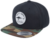 Salty Crew-Bruce 6 Panel Cap | Black Camo-Black Camo - De Goeie Vangst