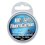 Savage Gear-100% Soft Fluorocarbon | 50m-Clear-0.26mm-Hengelsport De Goeie Vangst
