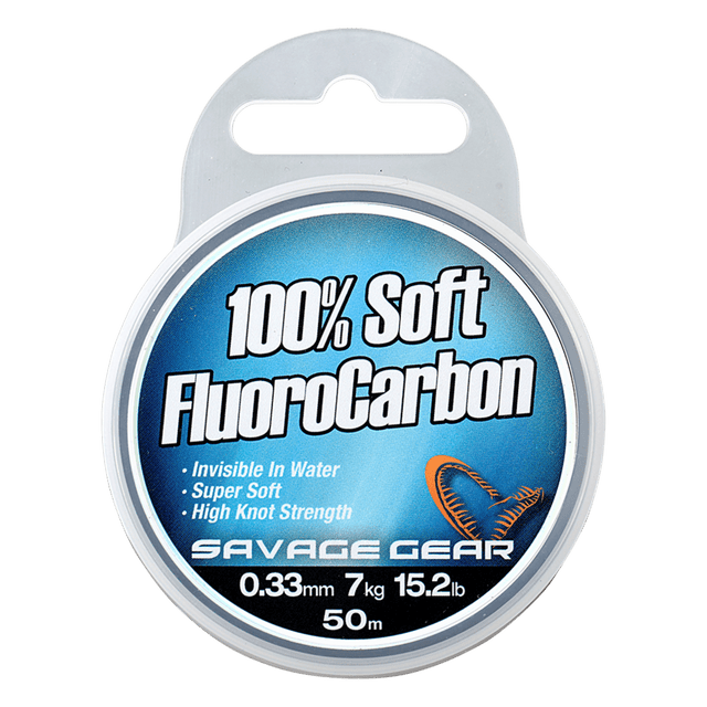 Savage Gear - 100% Soft Fluorocarbon | 50m - Hengelsport De Goeie Vangst