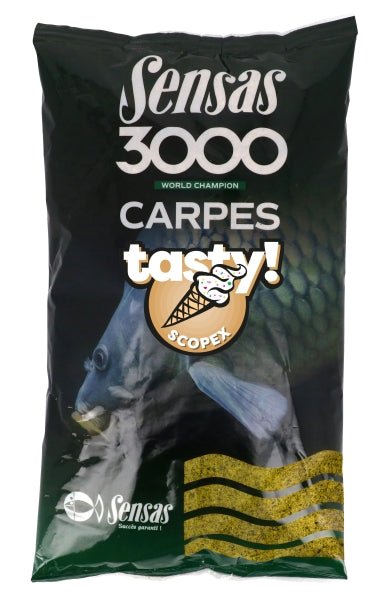 Sensas - 3000 Carp Tasty Scopex | 1kg - 40759 - Hengelsport De Goeie Vangst