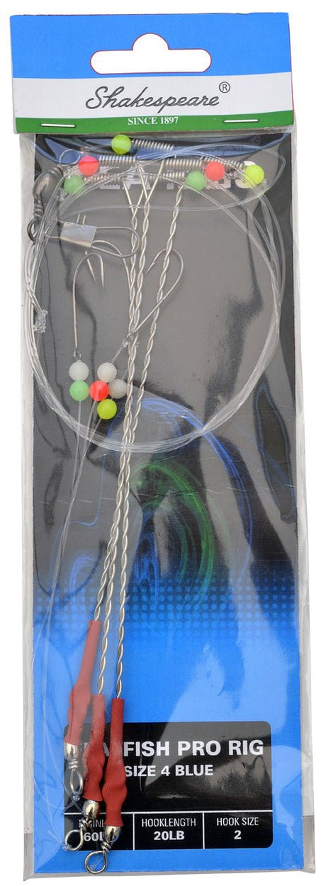 Shakespeare-Flatfish Pro Rig Size 2 Blue-2 - Hengelsport De Goeie Vangst