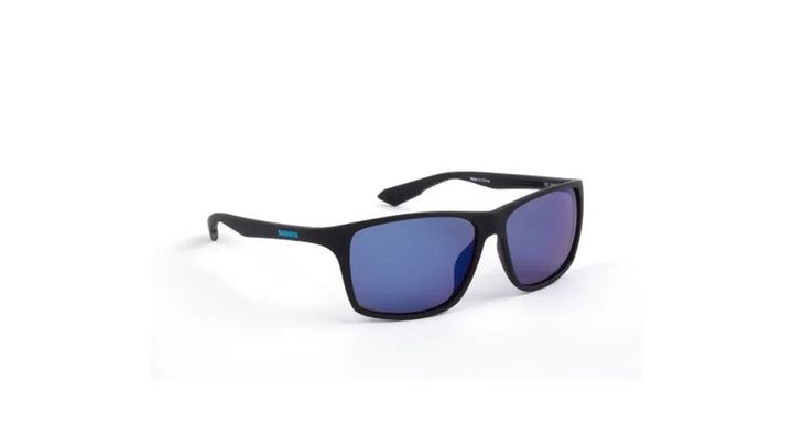 Shimano-Eyewear Technium Matte Black & Blue Mirror UV400 Zonnebril - Hengelsport De Goeie Vangst