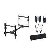 Sonik-HEROX Rod Pod Kit met Beetmelders-2 hengels - De Goeie Vangst