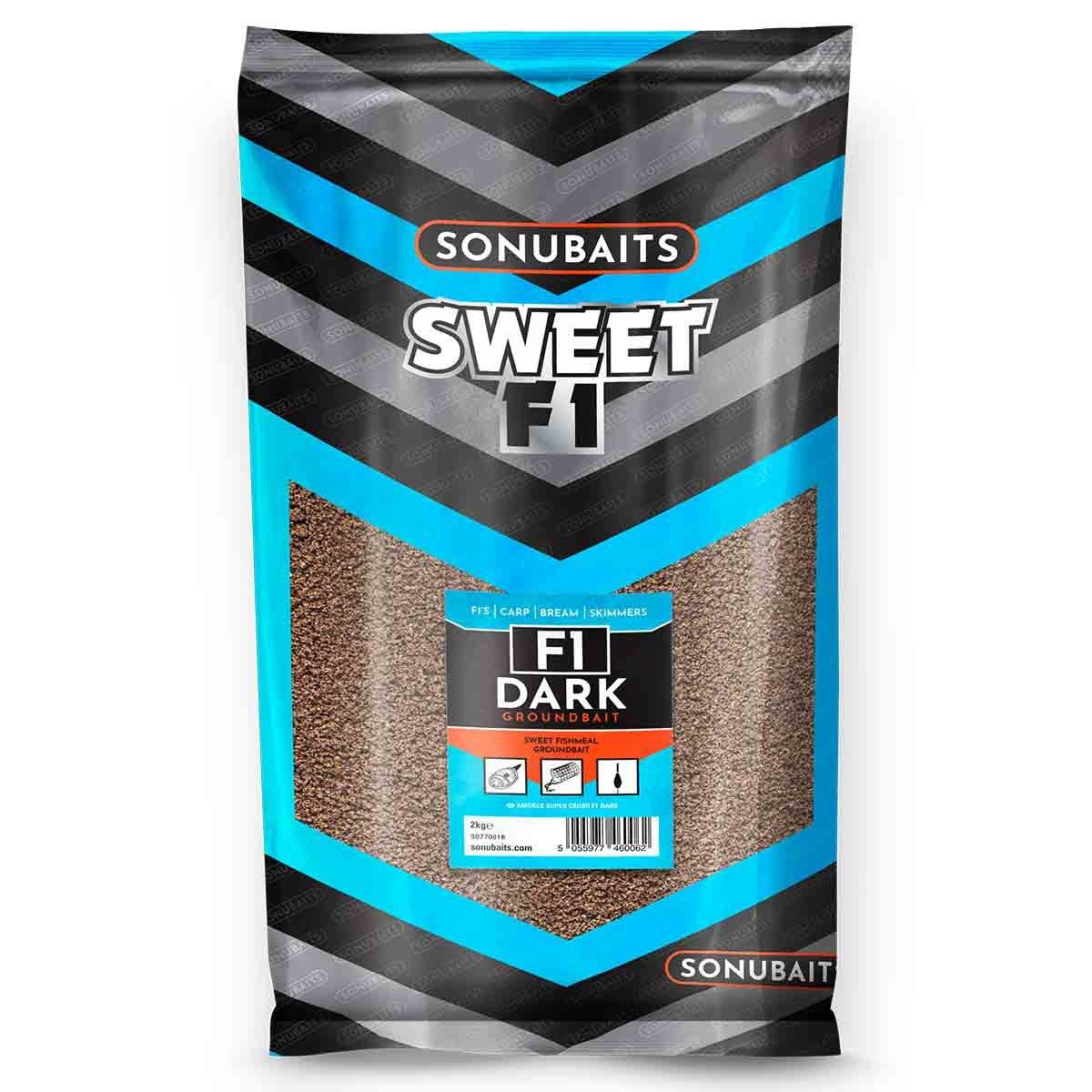 Sonubaits - F1 Dark Groundbait | 2kg - Hengelsport De Goeie Vangst