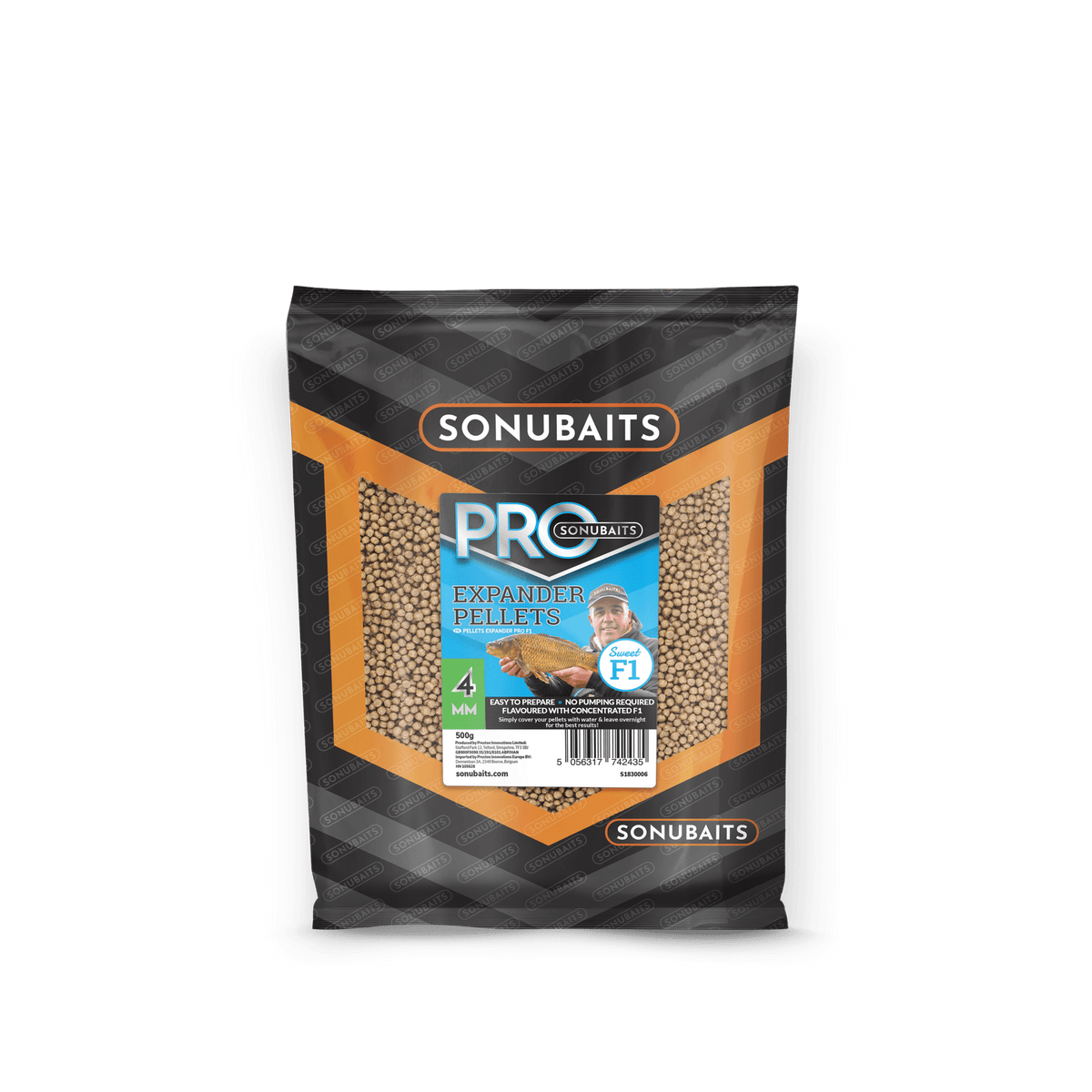 Sonubaits-F1 Pro Expander Pellets 500g-4mm - De Goeie Vangst