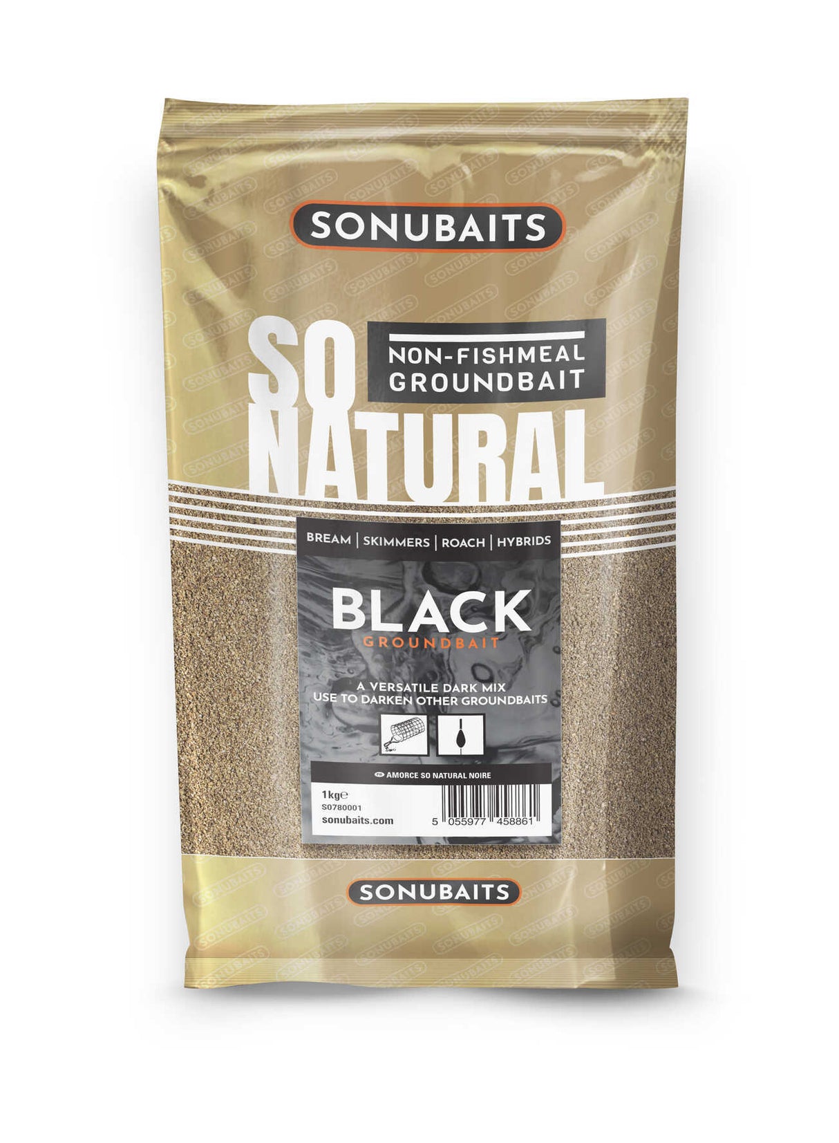 Sonubaits - So Natural Groundbait Black | 1kg - Hengelsport De Goeie Vangst