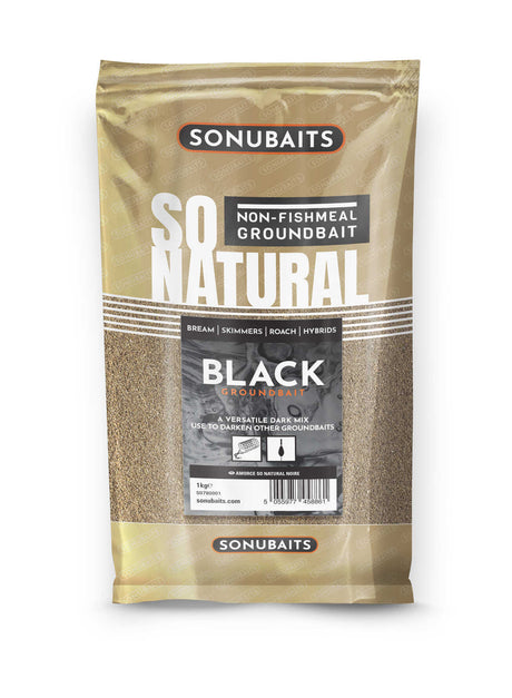 Sonubaits - So Natural Groundbait Black | 1kg - Hengelsport De Goeie Vangst