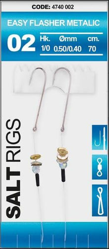 02 Salt Rig Easy Flasher Metallic montage paternoster mer