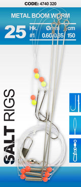 Spro-25 Salt Rig Metal Boom Worm-4 - Hengelsport De Goeie Vangst