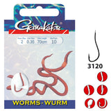 Spro-Worms LS-3120 Red-H6 0.25mm 70cm - Hengelsport De Goeie Vangst