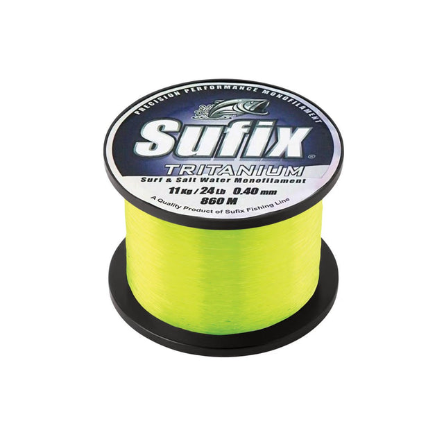 Sufix - Tritanium 1/4 lb Spoel | Neon Chartreuse - Hengelsport De Goeie Vangst