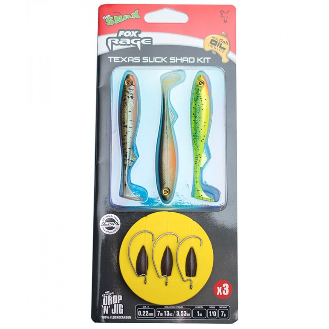 Fox Rage - Texas Slick Shad Kit - Hengelsport De Goeie Vangst