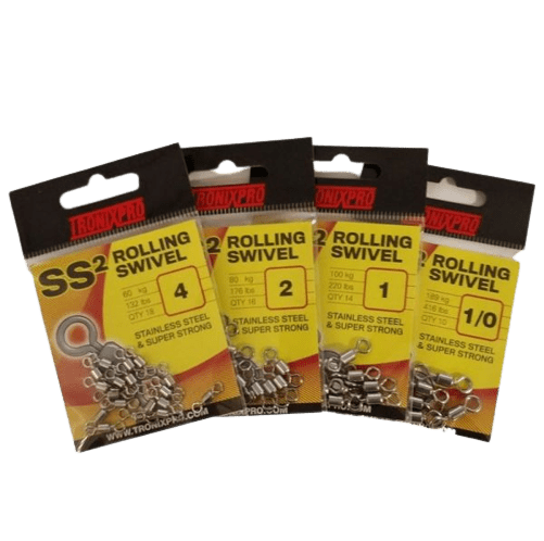 Tronixpro - SS2 Stainless Steel Swivels Zilver Viswartel - Hengelsport De Goeie Vangst
