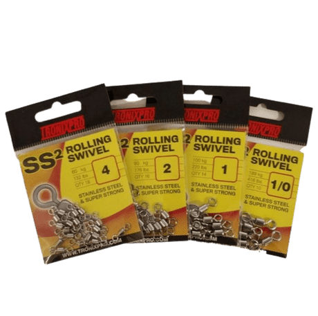 Tronixpro - SS2 Stainless Steel Swivels Zilver Viswartel - Hengelsport De Goeie Vangst