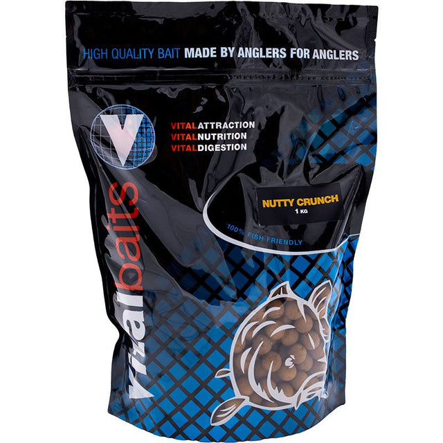 Vital baits - Boilies Nutty Crunch 18mm - Hengelsport De Goeie Vangst