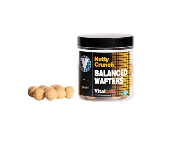 Vital Baits - Nutty Crunch Balanced Wafters - Hengelsport De Goeie Vangst