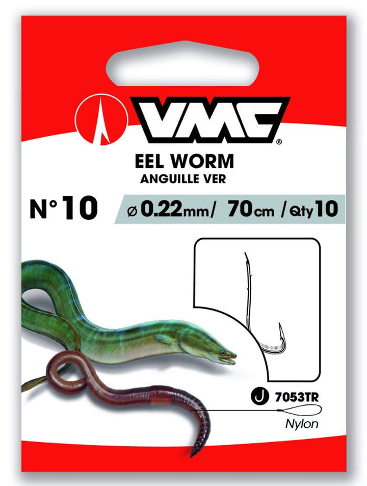 VMC-węgorz Worm 7053TR Gemonteerde przypony-H6 0.30mm 70cm - De Goeie Vangst