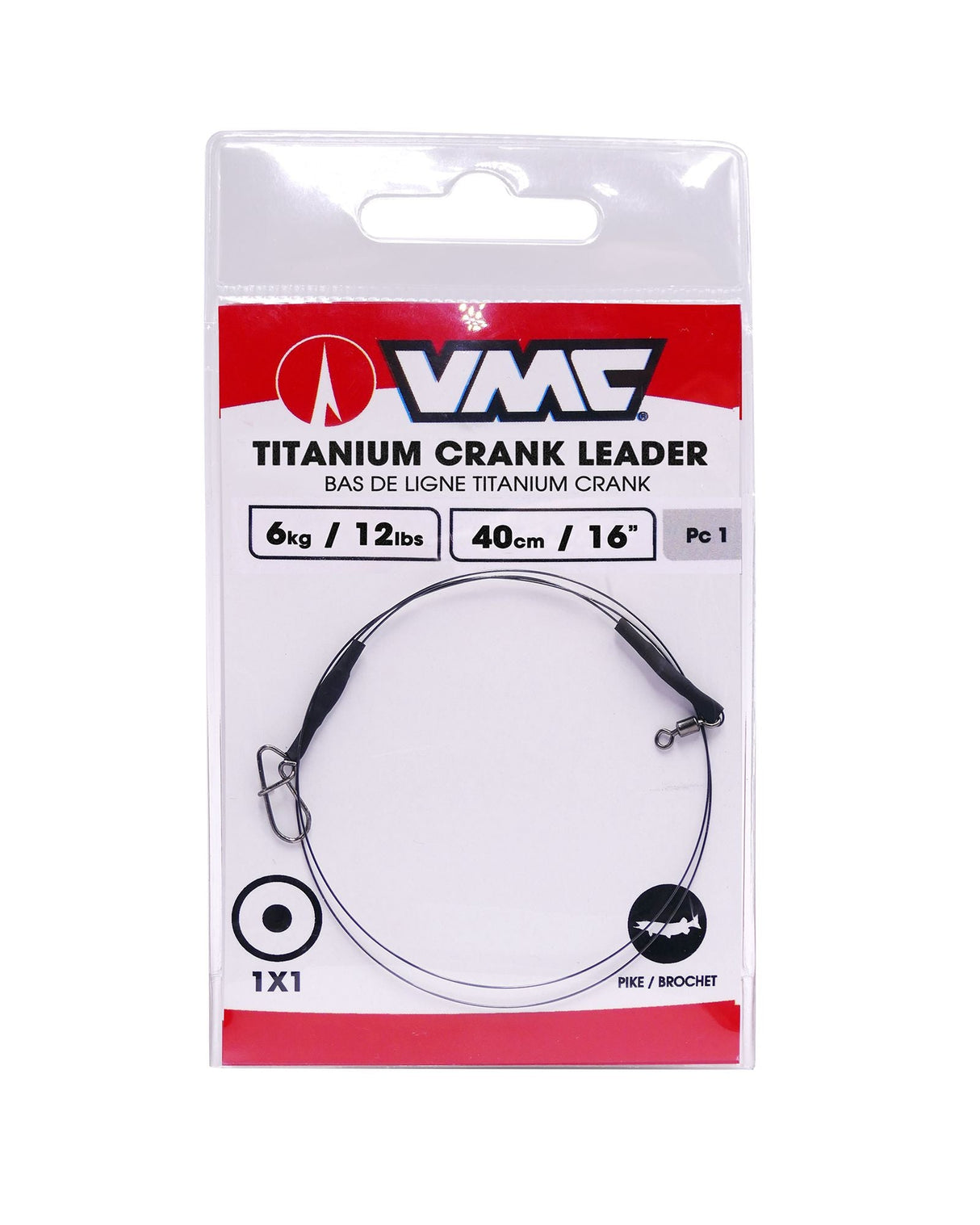 VMC - Titanium Crank Leader - AVM160071 - Hengelsport De Goeie Vangst