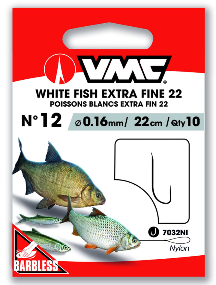 VMC-ryby spokojnego żeru Extra Fijn Barbless Gemonteerde przypony 22cm-H12 0.16mm 22cm - De Goeie Vangst