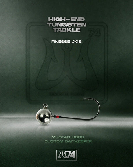 W74 Tungsten Tackle-Tungsten Finesse Jigs 2st-7g-#2/0-De Goeie Vangst