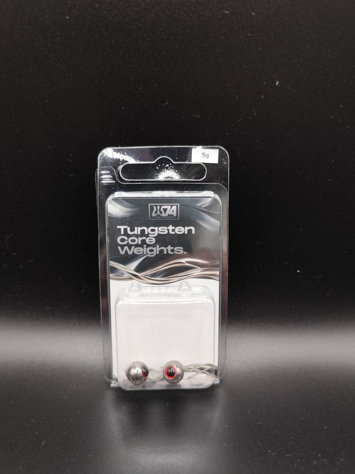 W74 Tungsten Tackle-Tungsten Vision Flex Head with Red Eyes (2pcs)-1g - De Goeie Vangst