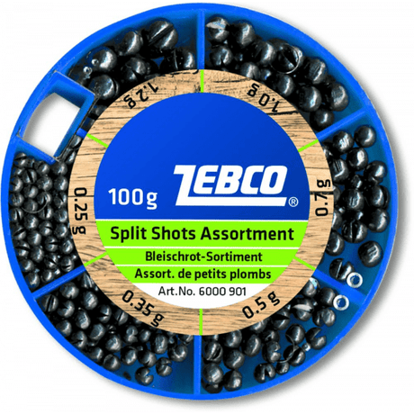 Zebco - Bleischrot - sortiment 100g, Fein - Hengelsport De Goeie Vangst