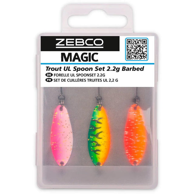 Zebco - Magic Trout UL Spoon Set 2.2g - Hengelsport De Goeie Vangst